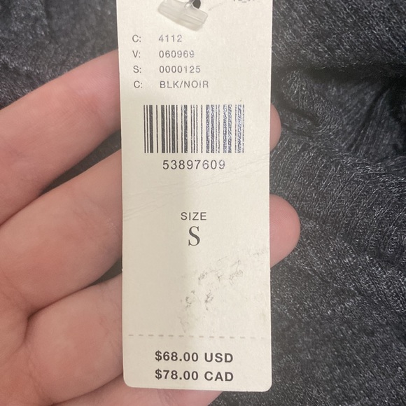 NWT Anthropologie Tla Grey Jill Babydoll Knit Lone sleeve top size small - Picture 9 of 13